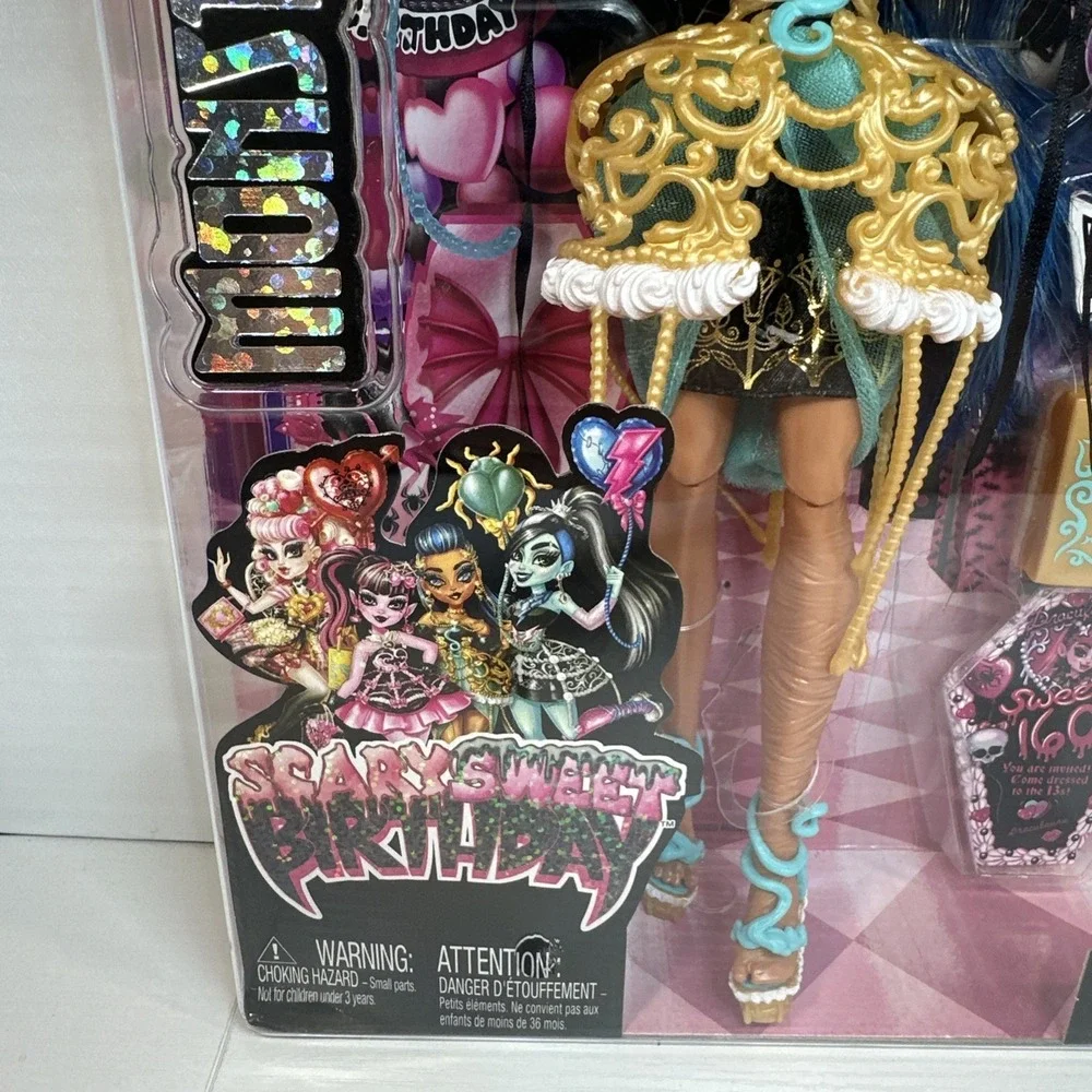 Monster High Doll Cleo D'Nile Scary Sweet Birthday Gold Party Dress 2025 BNIB